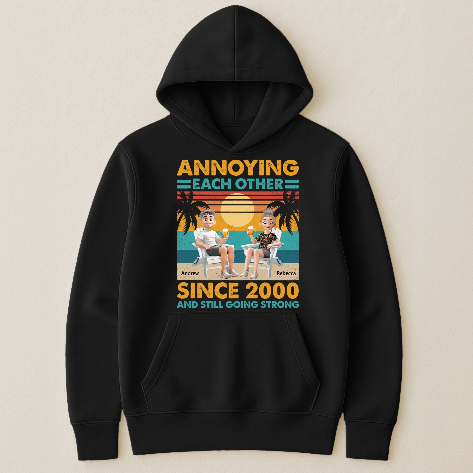 Annoying Each Other Since & Still Going Strong - Personalized Couple Matching Shirts - Image 7