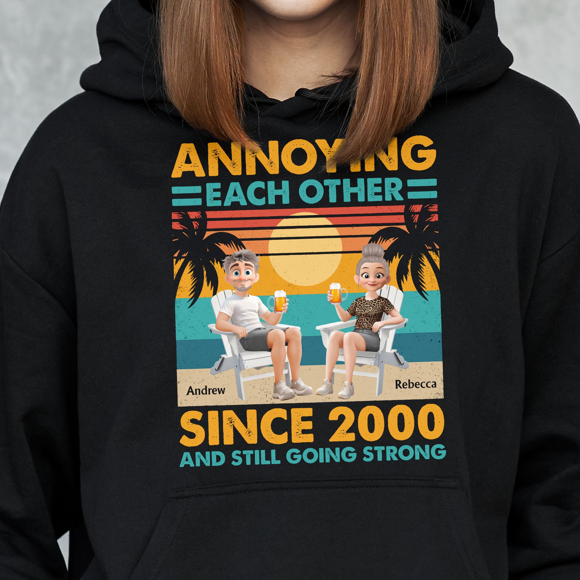 Annoying Each Other Since & Still Going Strong - Personalized Couple Matching Shirts - Image 8