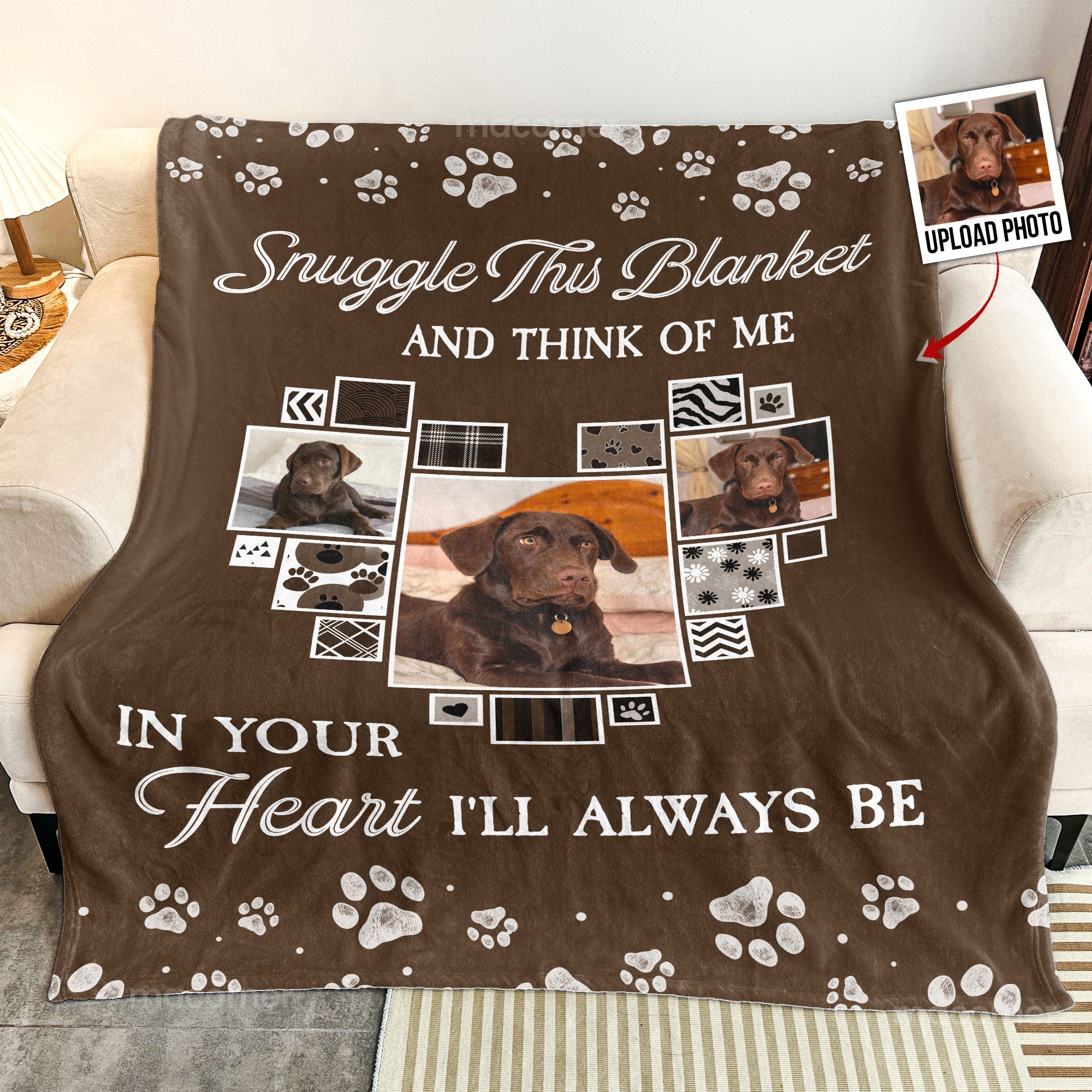 You Were My Favorite Hello Pet Loss - Personalized Photo Blanket Big Size - Image 2