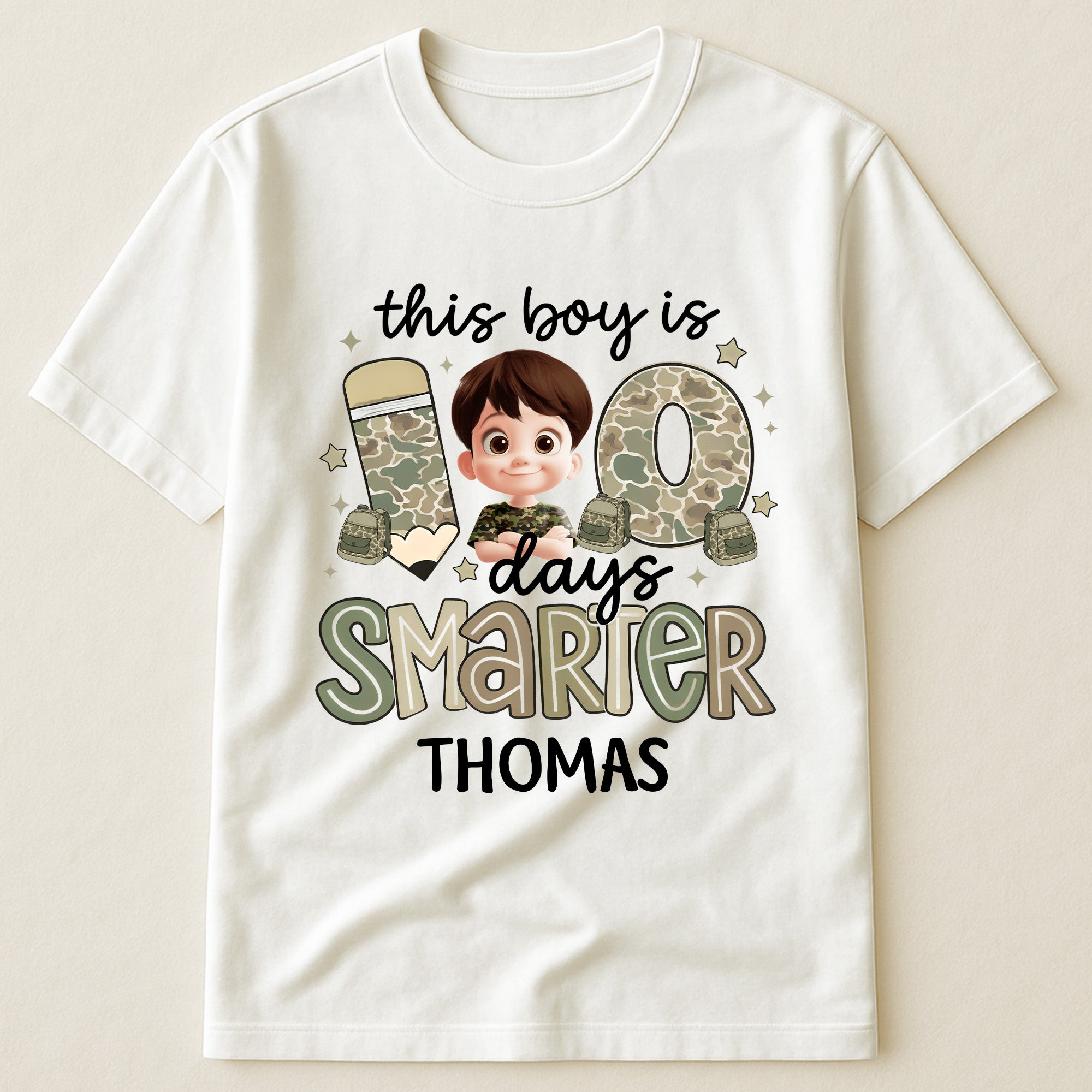 100 Days Smarter - Personalized Shirt