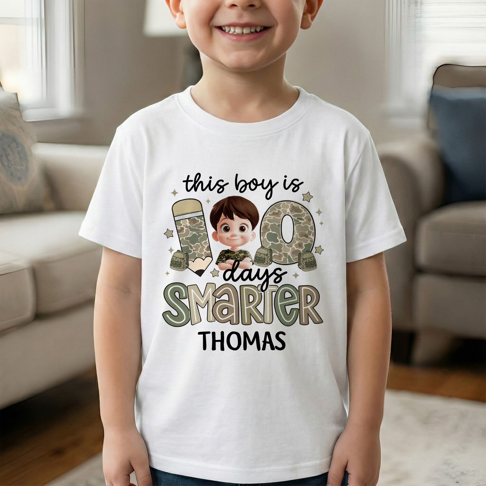 100 Days Smarter - Personalized Shirt - Image 2