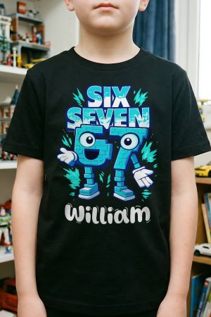 Brainrot Six Seven Kid Gaming - Personalized Shirt