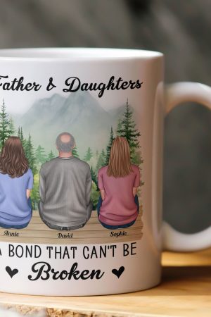 Father & Daughter, Son A Bond That Can't Be Broken - Personalized Mug