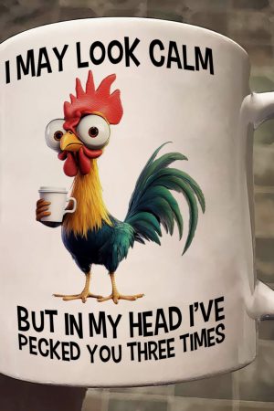 Funny Chicken Mug - I've Pecked You - Fun Gifts For Coworker, Friends, Boss - Personalized Mug