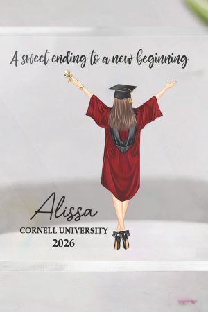 Graduation Gifts A Sweet Ending - Personalized Acrylic Plaque
