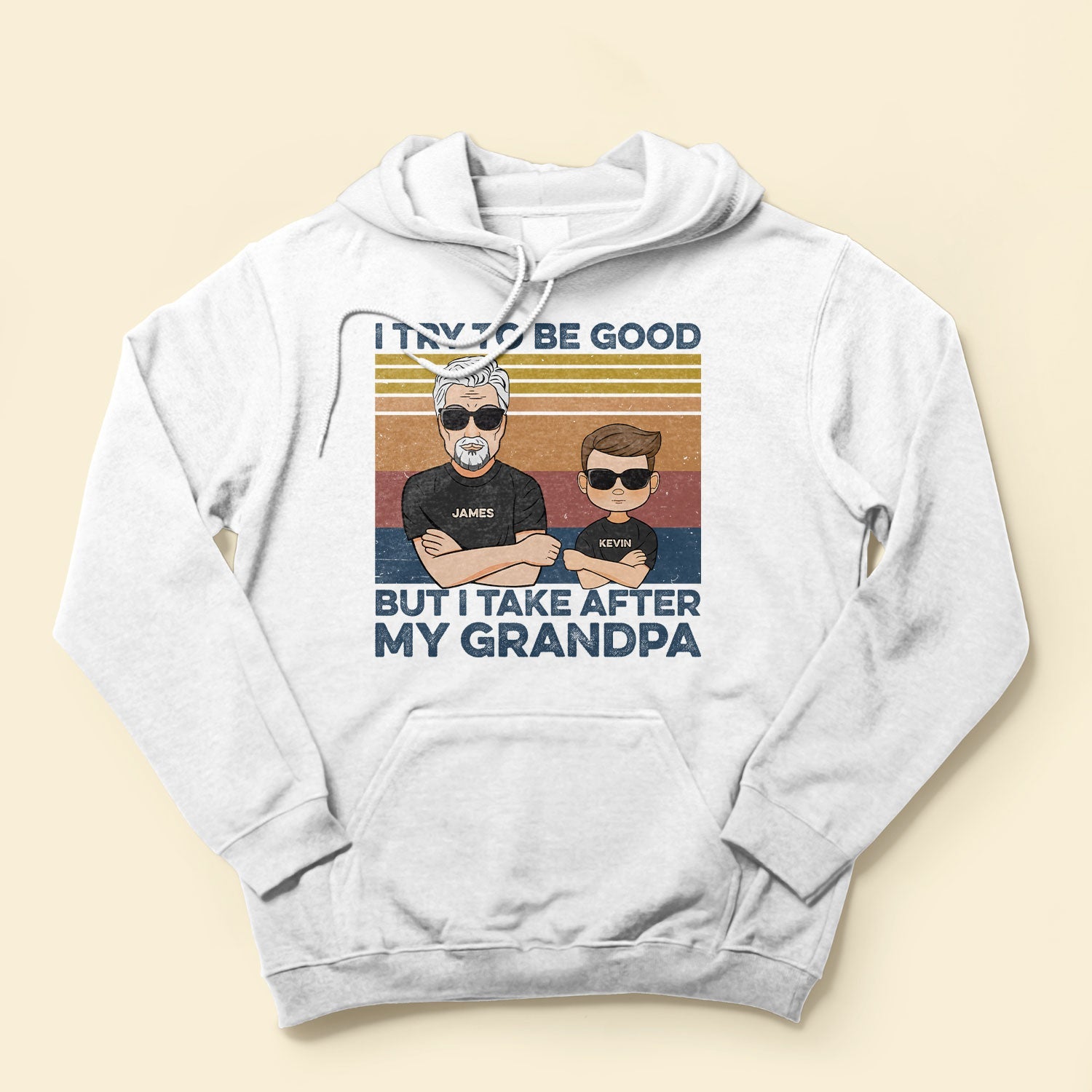 I Used To Be Good But Take After Grandpa - Personalized Youth Tee - Christmas Gift For Grandchildren - Image 4