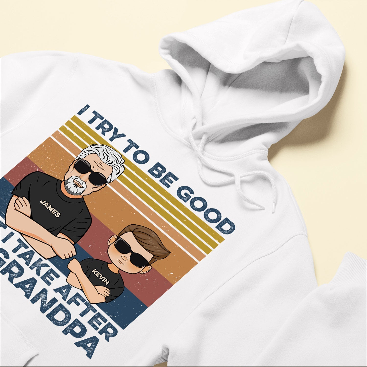 I Used To Be Good But Take After Grandpa - Personalized Youth Tee - Christmas Gift For Grandchildren - Image 6