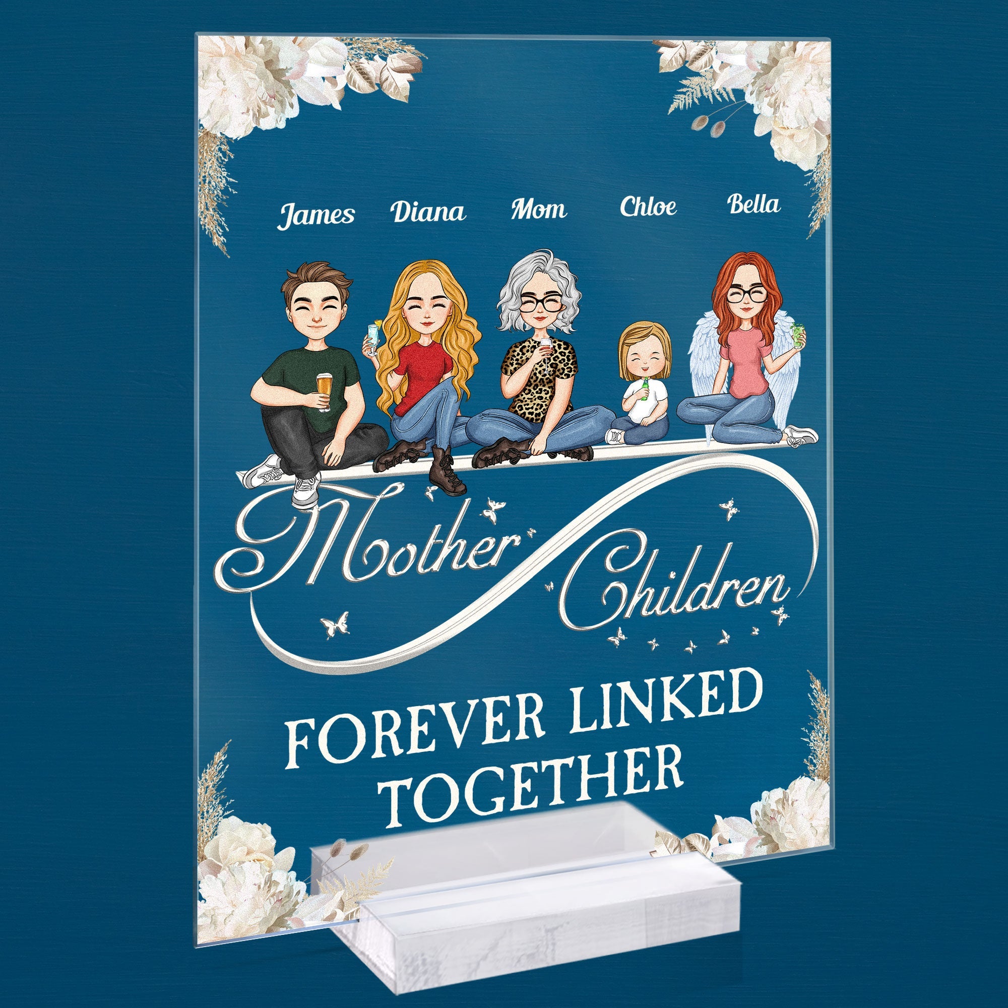 Mother & Children - Personalized Acrylic Plaque - Image 2