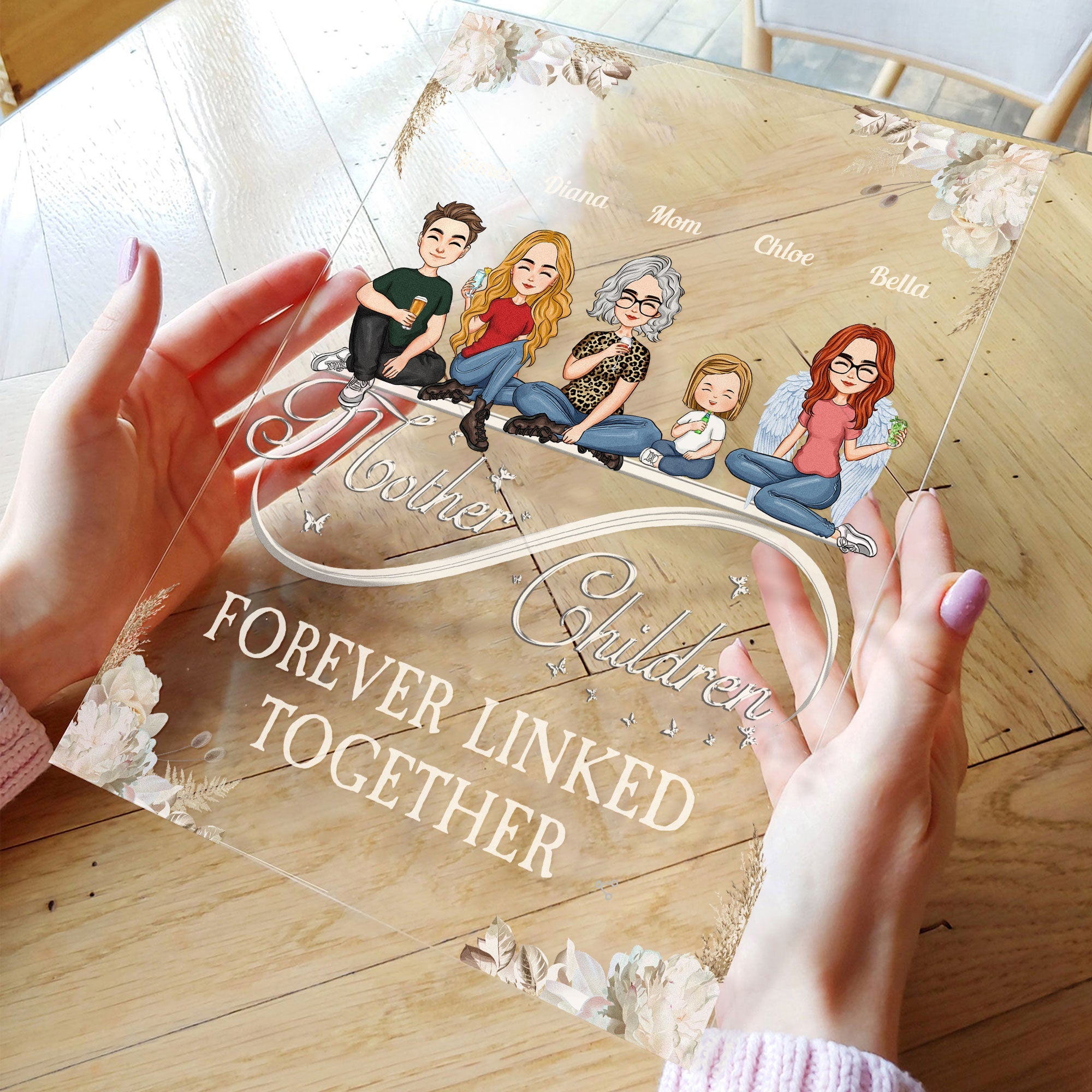 Mother & Children - Personalized Acrylic Plaque - Image 3