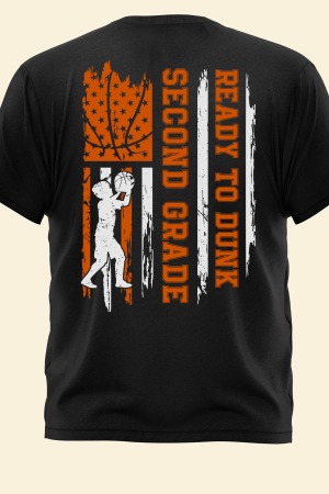 Ready To Slam-Dunk School - Personalized Shirt - Back To School Gift For Student Kids, Son, Daughter, Basketball Lover