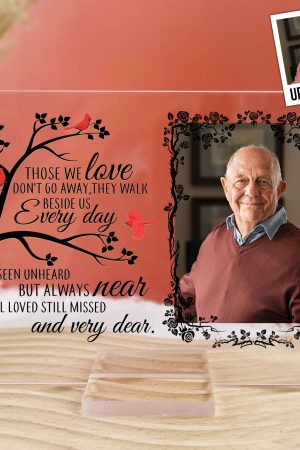 Unseen Unheard But Always Near - Personalized Acrylic Photo Plaque
